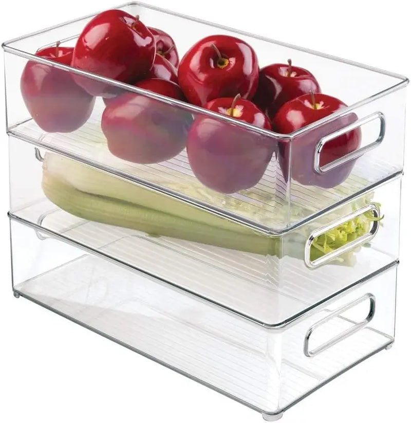 Plastic Refrigerator and Freezer Storage Bin, Bpa-Free Organizer