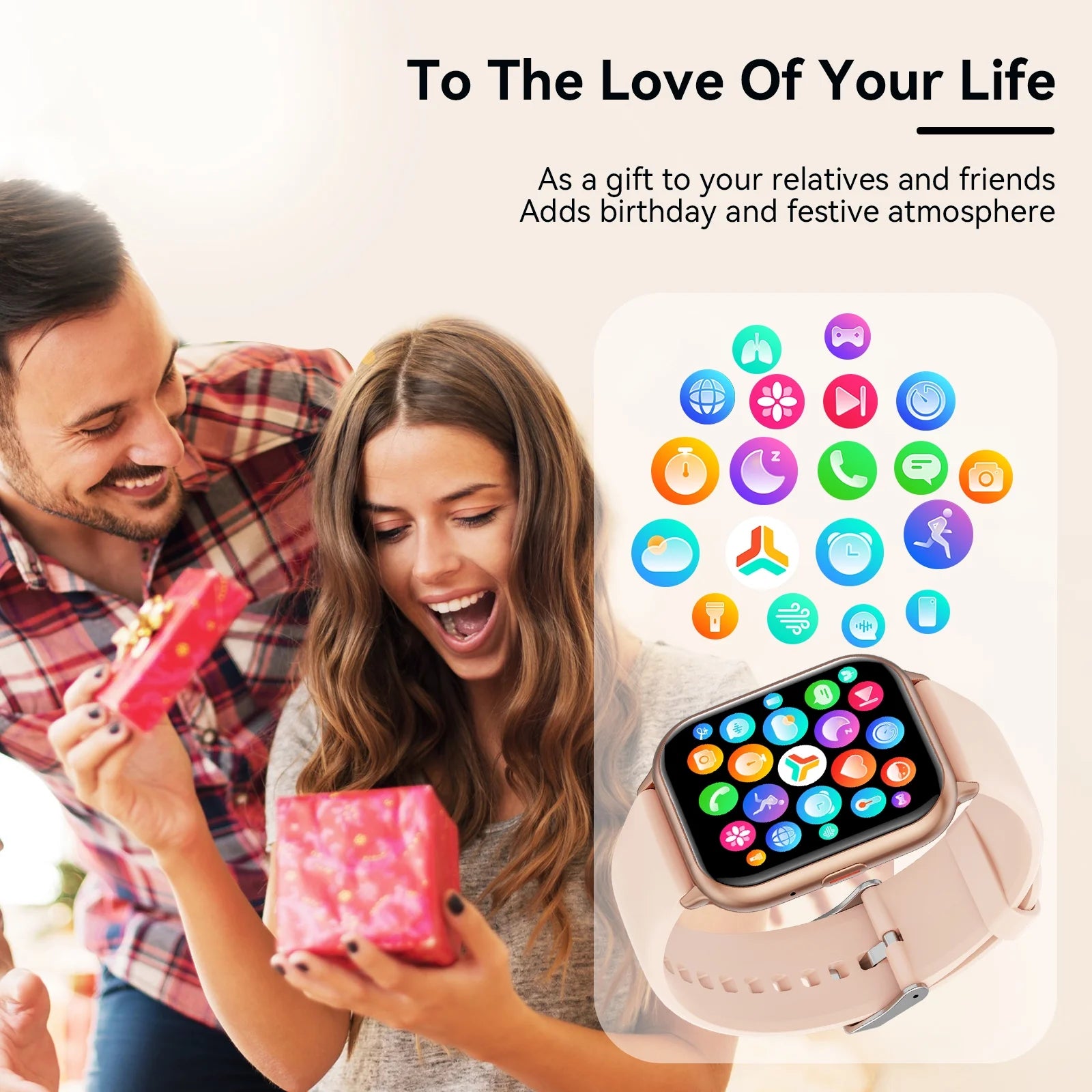 1.83-Inch Full Touch Women's Smartwatch, Android and IOS