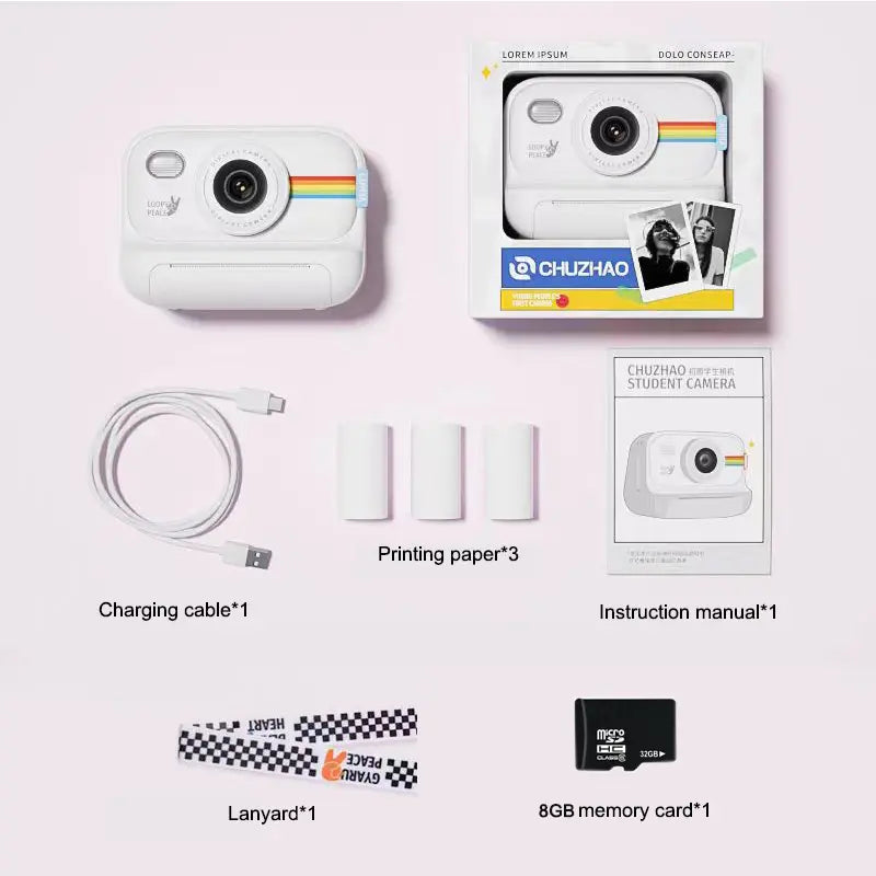 Children's Inkless Polaroid Camera