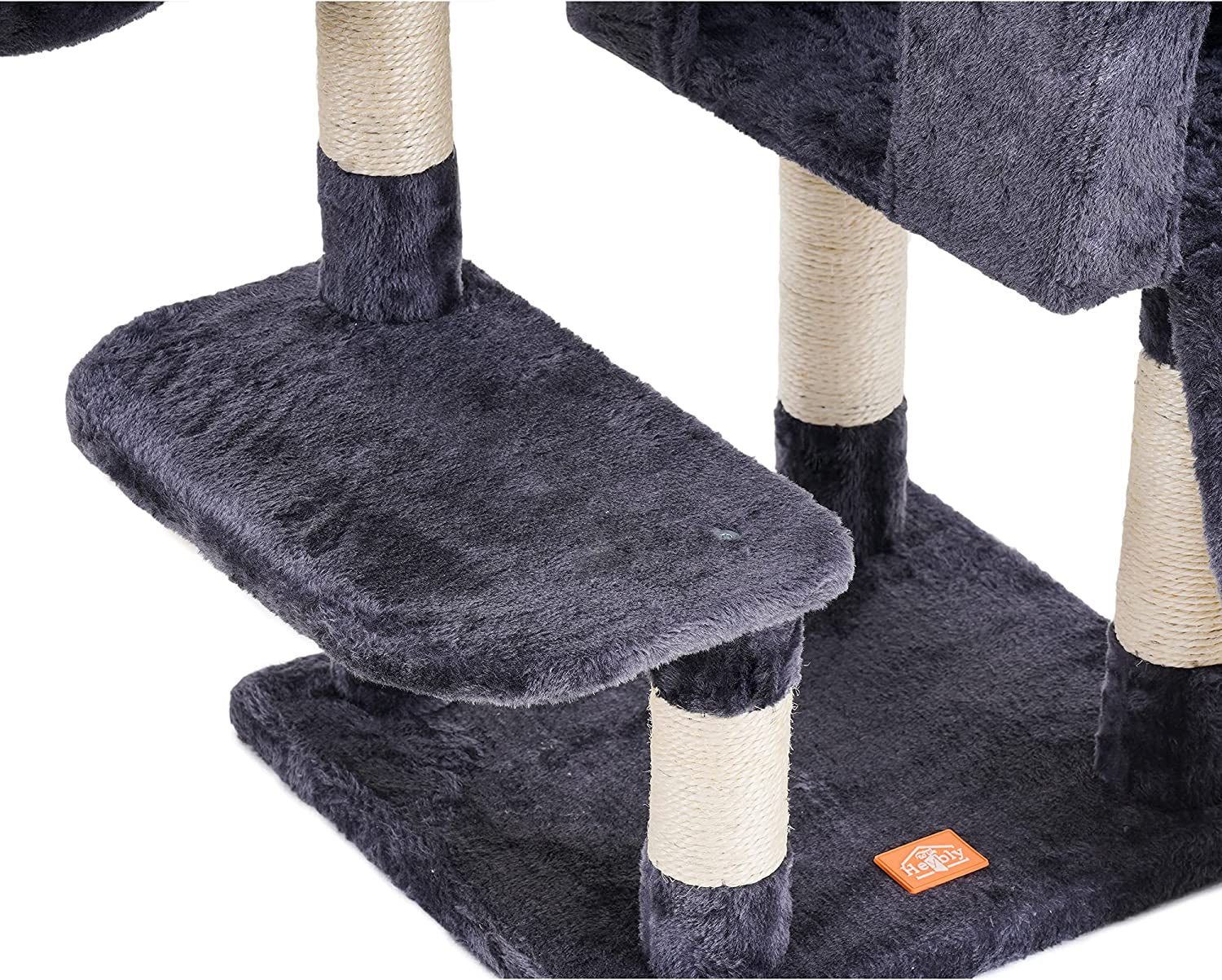 Cat Tower with Scratching Board, Multi-Level Cat Condo 