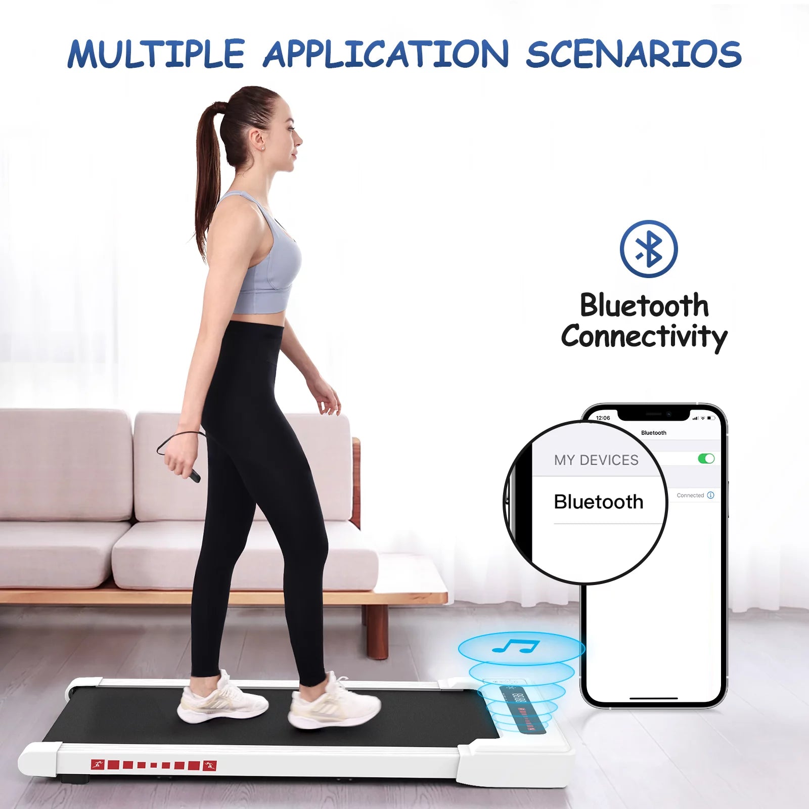 Portable Mini Treadmill W/ Remote Control