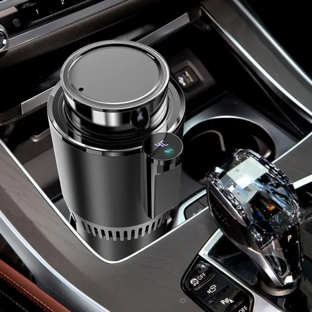 2 In1 Car Heating Cooling Smart Cup Digital Temperature Display 