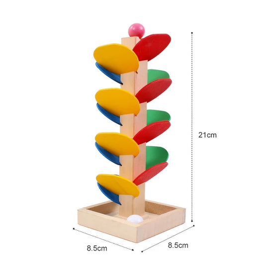 Montessori Wooden Tree Petal Ball Track 