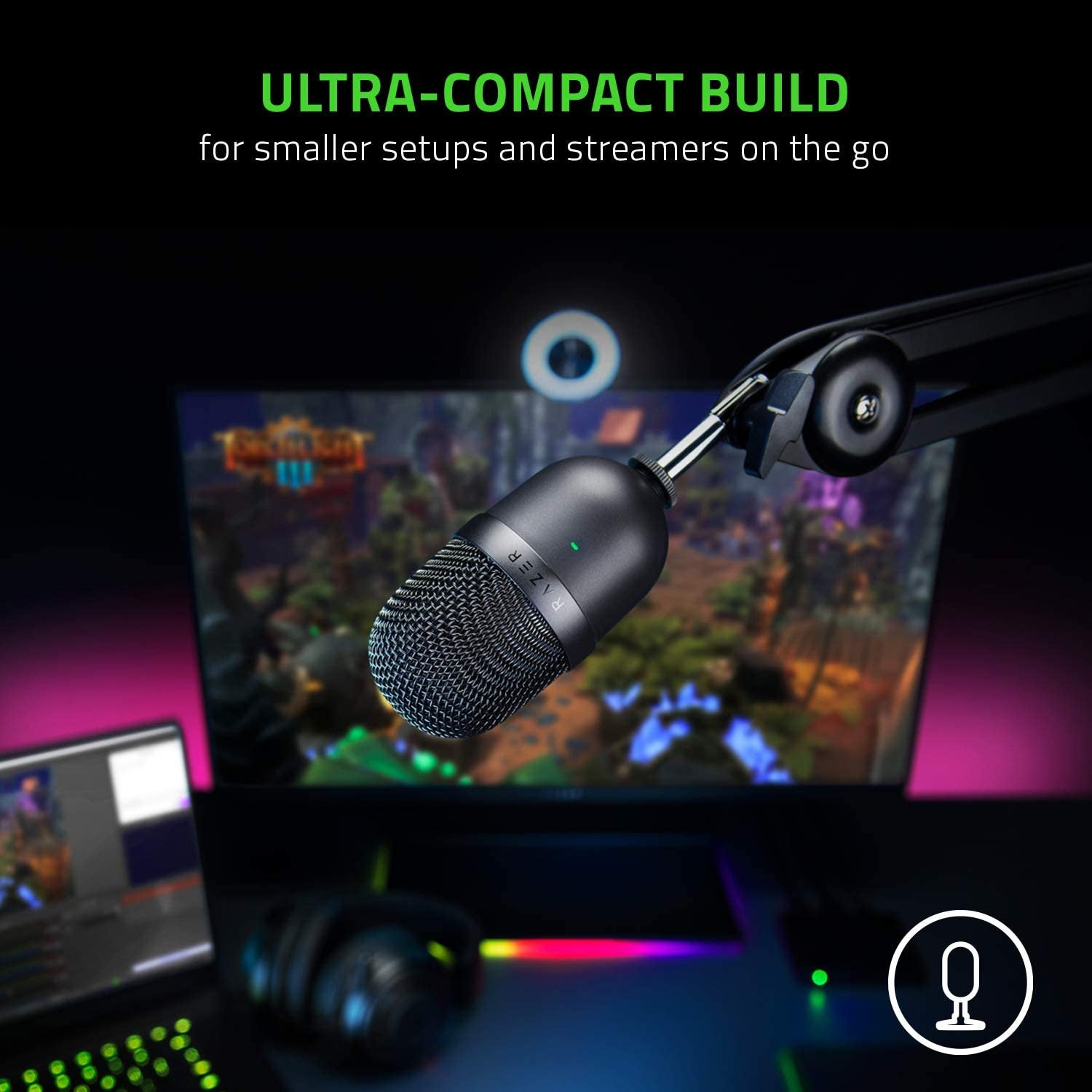 Seiren Mini USB Condenser Microphone: for Streaming and Gaming