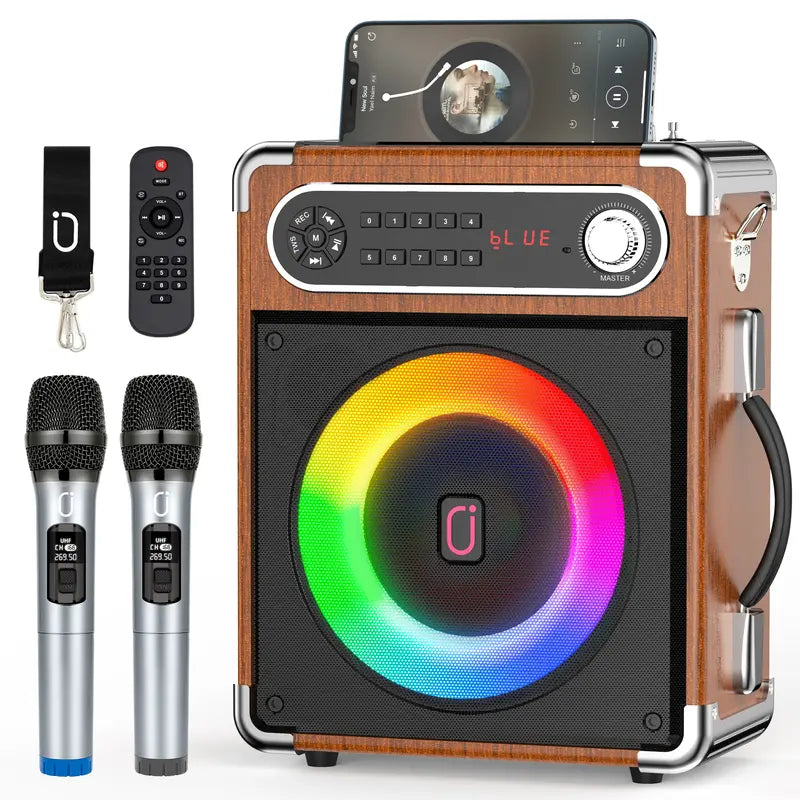 JYX S55 Karaoke Machine with Wireless Microphones