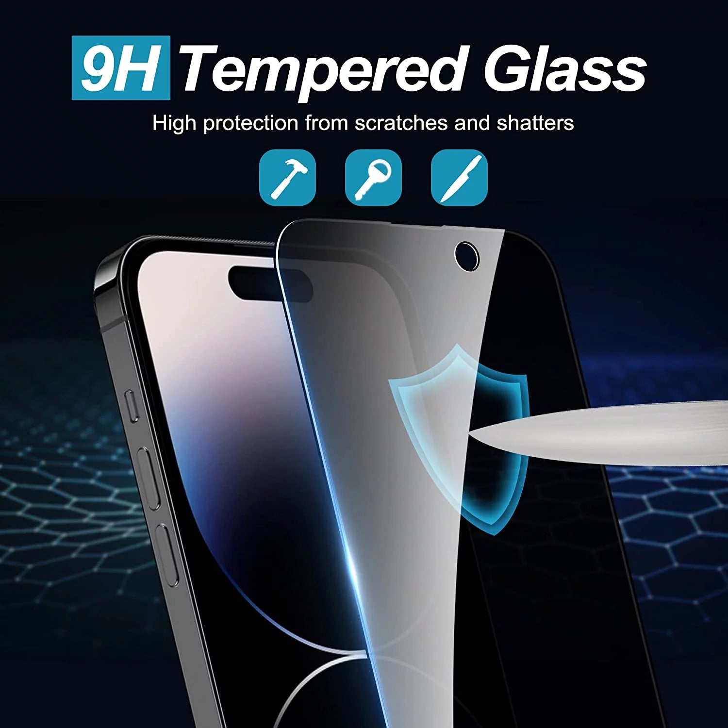 Iphone 14 Pro Privacy Screen Protector, Anti-Spy