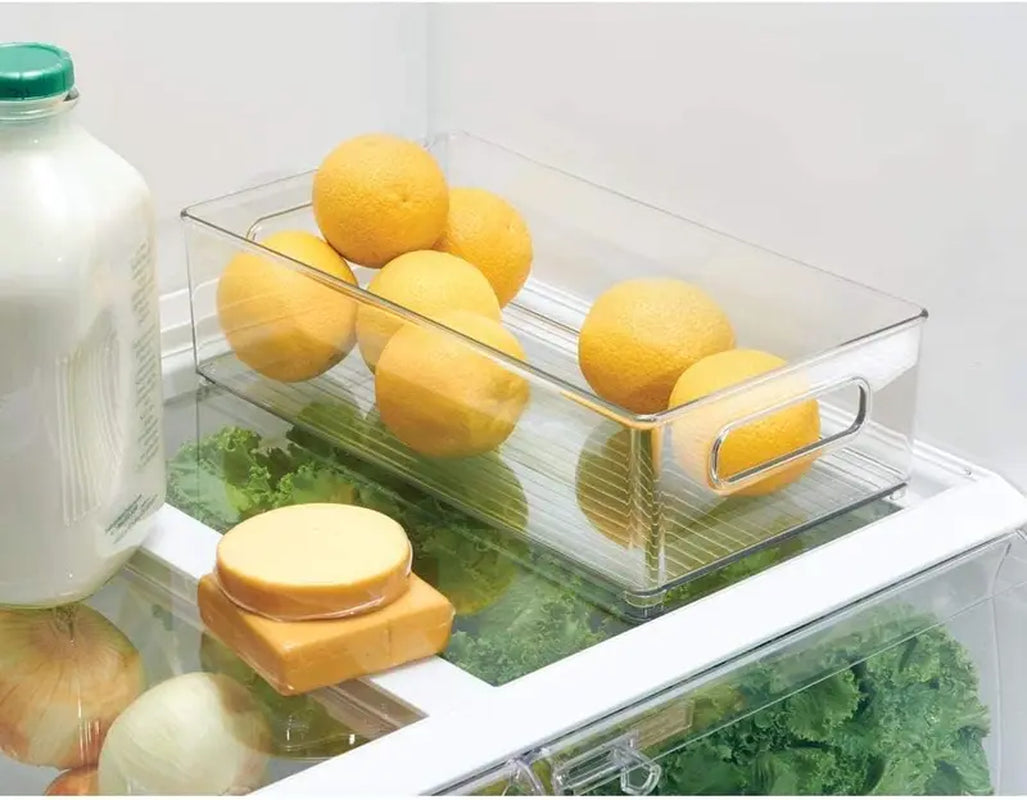 Plastic Refrigerator and Freezer Storage Bin, Bpa-Free Organizer