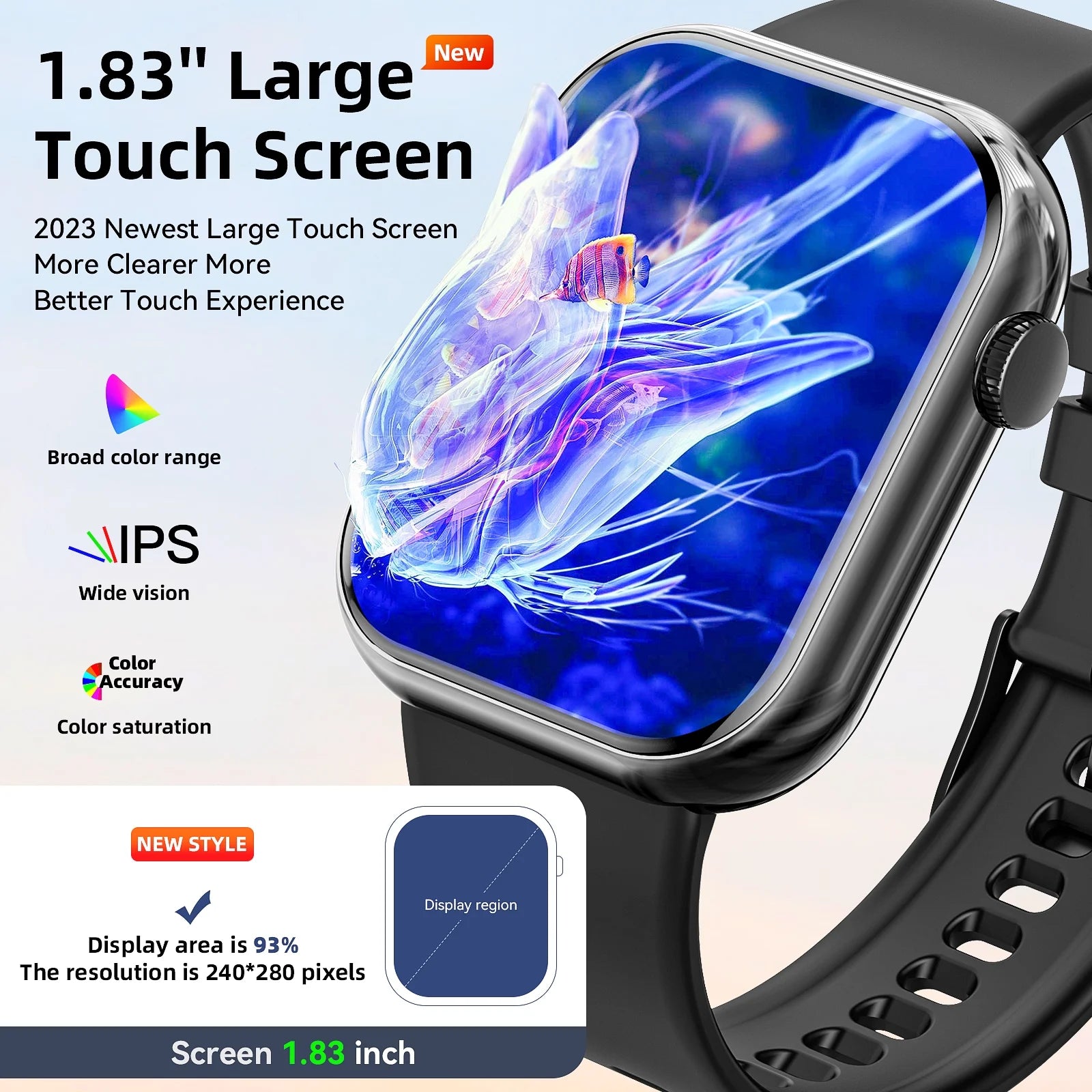 Waterproof Smart Watch for Men 