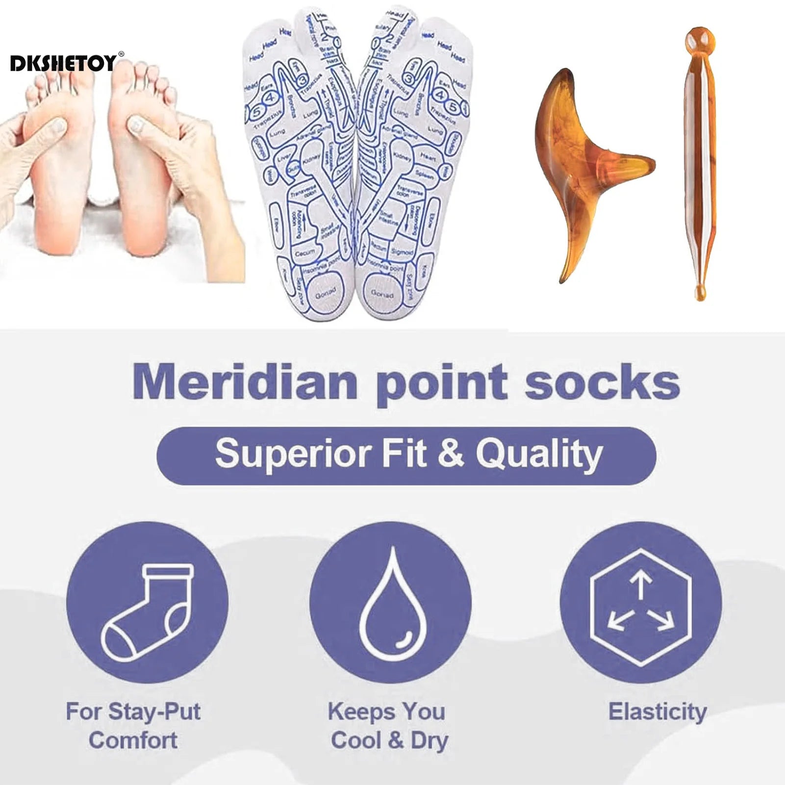 Acupressure Reflexology Socks 