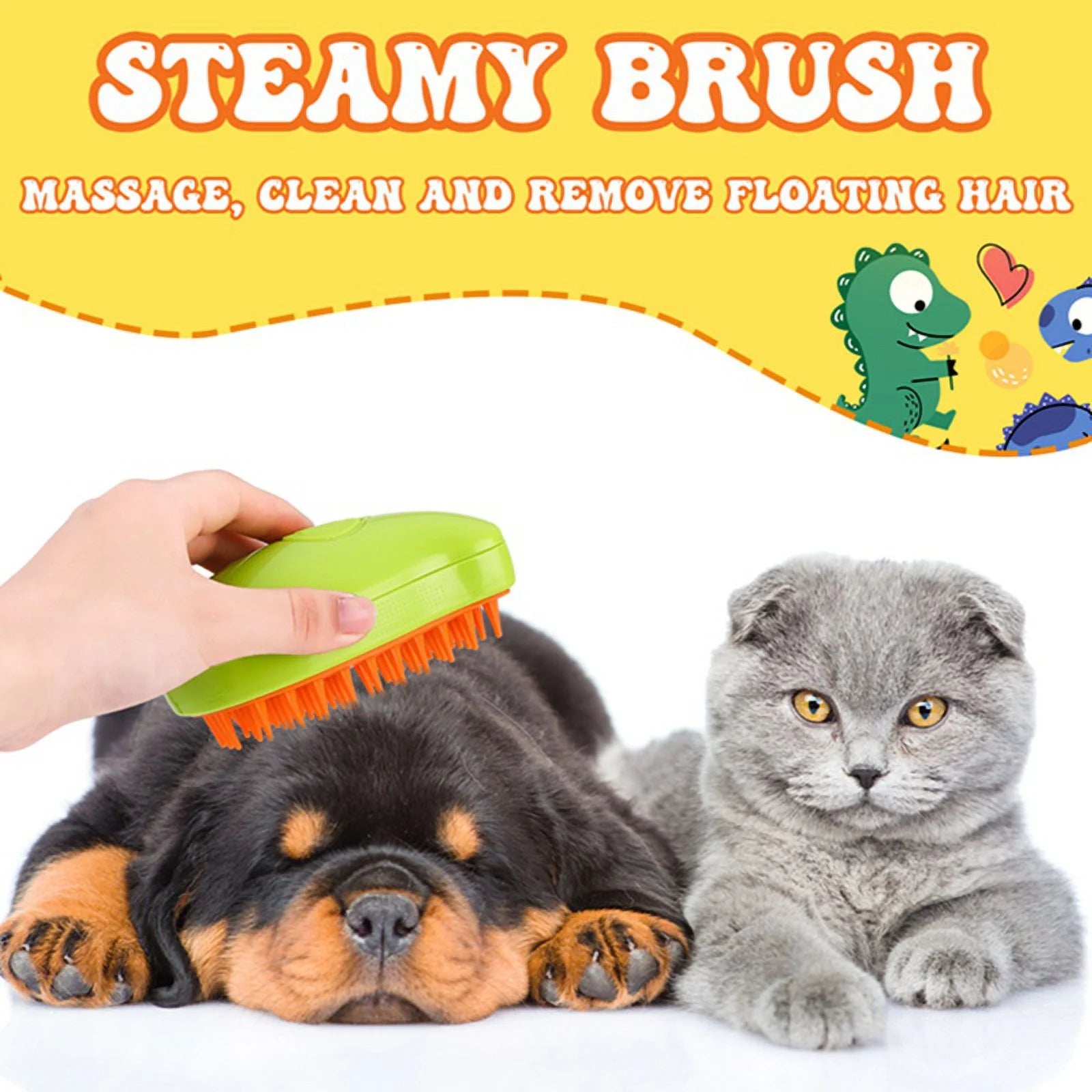 3 In1 Cat Brush with steam 