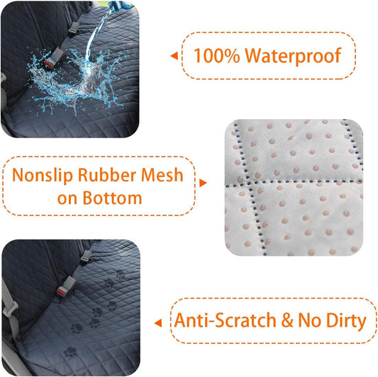 Honest Dog Car Seat Covers with Mesh Window, waterproof and non-slip